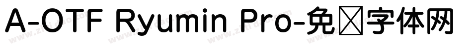 A-OTF Ryumin Pro字体转换
